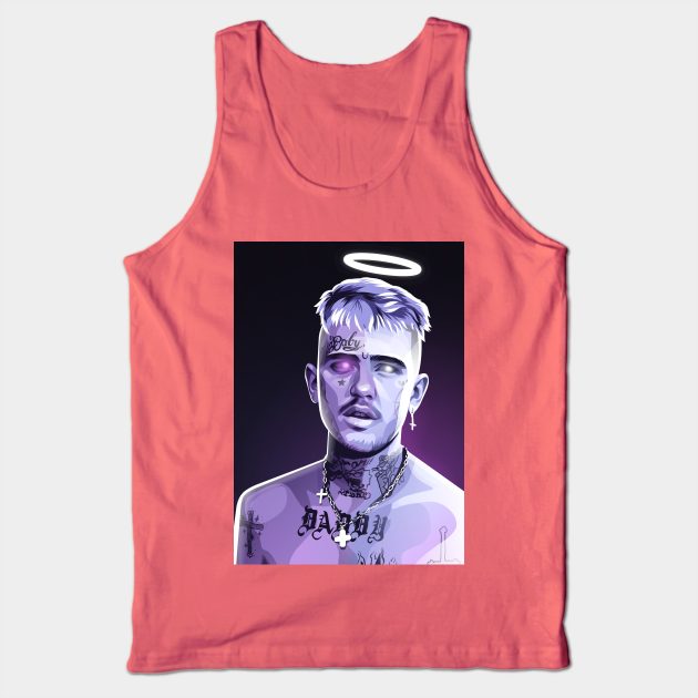 lil peep neon drawing style Tank Top by Mousely 